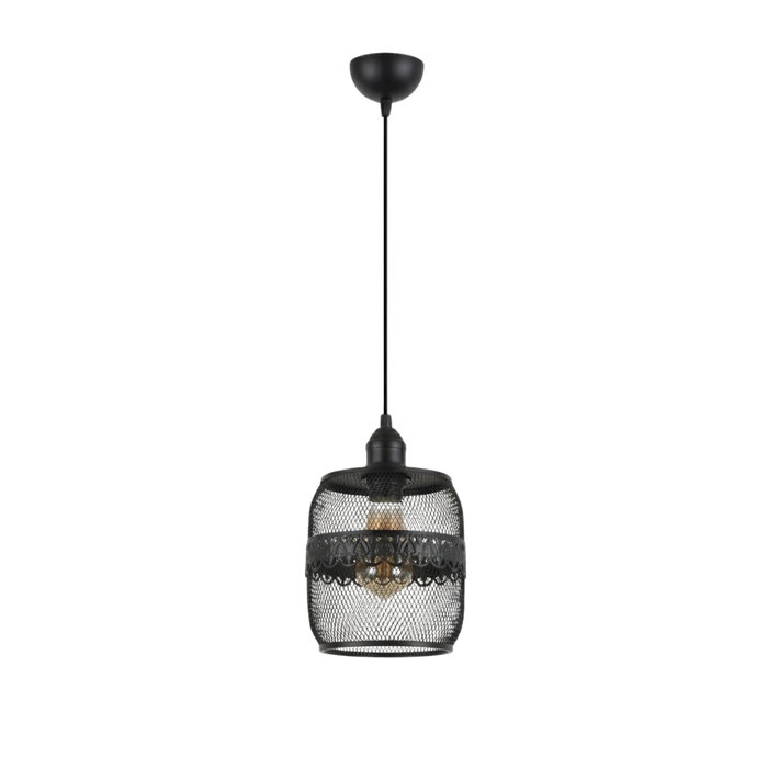Opviq Berk - 16400 - 4 - A Lámpara de araña negra con altura ajustable